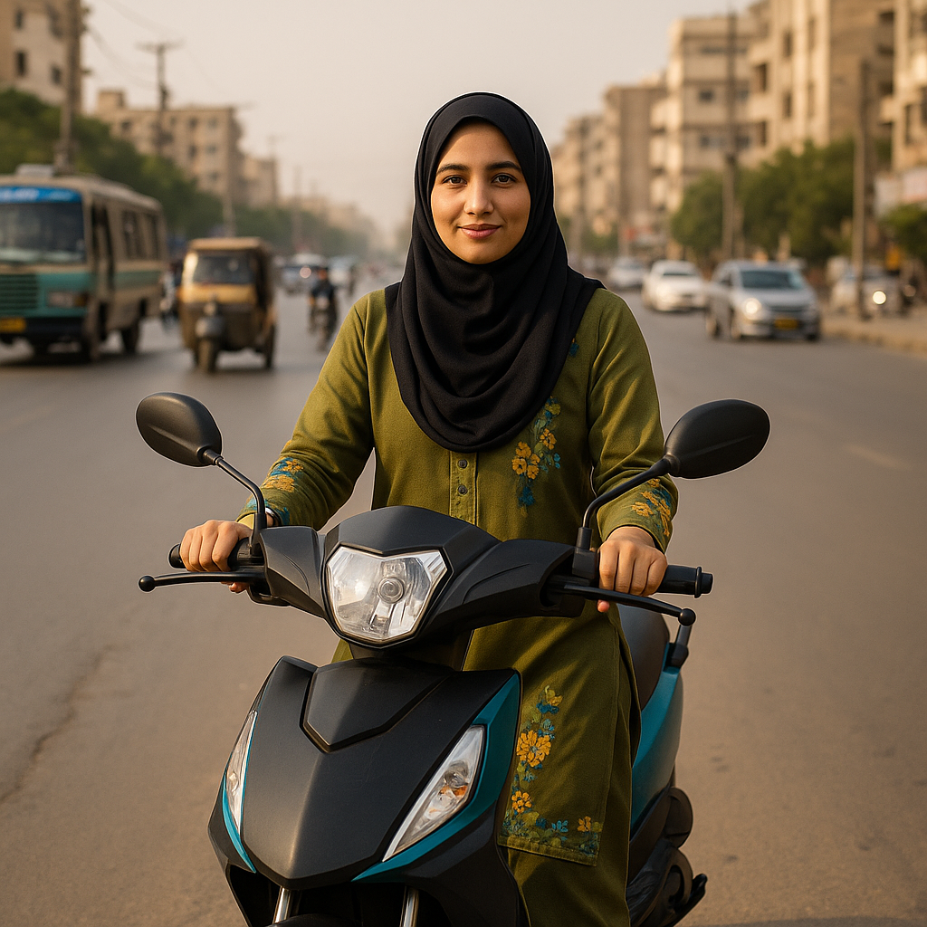 سندھ حکومت کا بڑا قدم، خواتین  کے لیے مفت الیکٹرک موٹرسائیکل اسکیم شروع