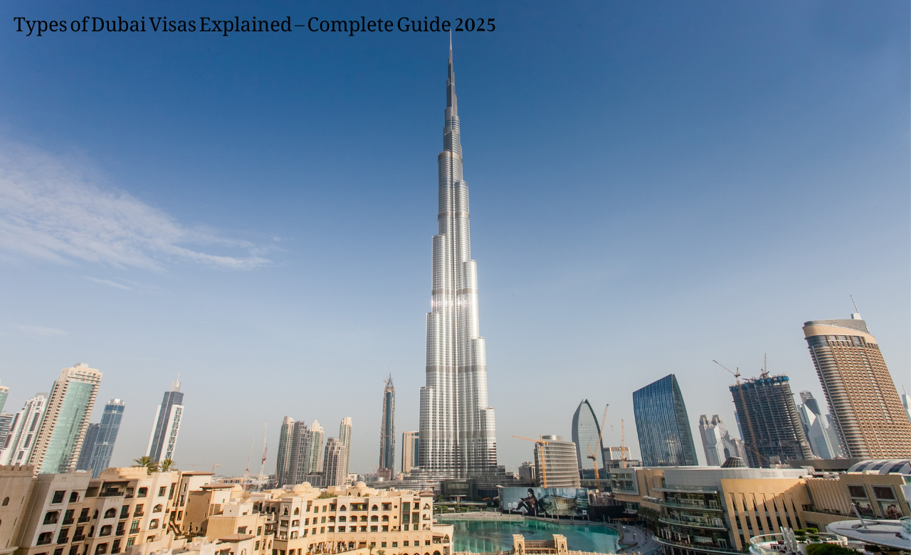 دبئی ویزا کی اقسام اور رہنما گائیڈ 2025