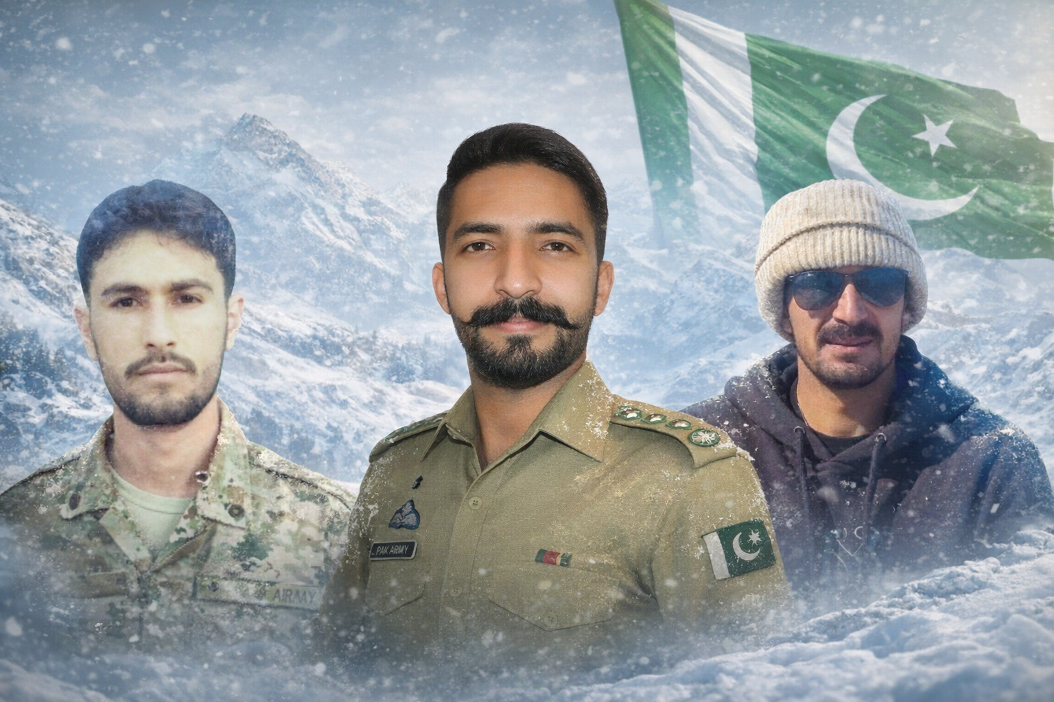 برزل پاس پر برفانی تودہ گرنے کا افسوسناک واقعہ، پاک فوج کے کیپٹن عصمد سمیت تین افراد شہید